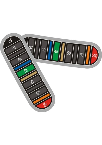 Sıvı Termometre Çıkartmalar Yapışkan Şerit Bira Termometre Şerit Yeniden Kullanılabilir Renk Değişimi Termometre Etiket 2.34*0.74IN (Yurt Dışından)