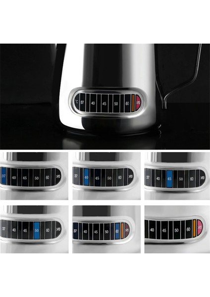 Sıvı Termometre Çıkartmalar Yapışkan Şerit Bira Termometre Şerit Yeniden Kullanılabilir Renk Değişimi Termometre Etiket 2.34*0.74IN (Yurt Dışından) modelleri