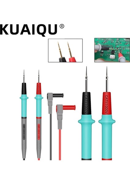 10A Uç Kafa Probu Dijital Multimetre Probu Kalem Yumuşak Silikon Tel Iğne Ucu Evrensel Test Multimetro Test Cihazı Için Timsah Klipsli Pin Leads (Yurt Dışından) fiyatları