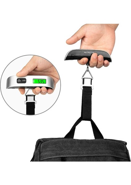 LCD Bagaj Ölçeği Taşınabilir Bagaj Ölçeği LCD Ekran Ölçeği Dijital 50 kg 10G Elektronik Bagaj Asılı Bavul Seyahat Ağırlığı Bagaj Ağırlığı Aracı (Yurt Dışından) fiyatları