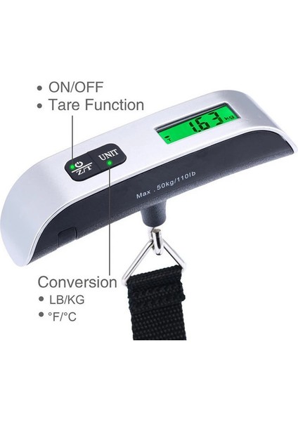 LCD Bagaj Ölçeği Taşınabilir Bagaj Ölçeği LCD Ekran Ölçeği Dijital 50 kg 10G Elektronik Bagaj Asılı Bavul Seyahat Ağırlığı Bagaj Ağırlığı Aracı (Yurt Dışından) indirimleri