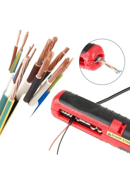 Çok Fonksiyonlu Kablo Tel Striptizci Sıyırma Kesici Pense Kolu Aracı Donanım Aracı Taşınabilir Kaymaz Şerit Hattı Kelepçesi (Yurt Dışından) fiyatları