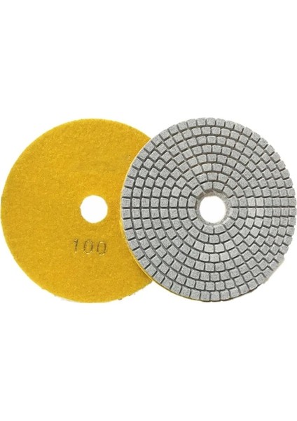 100 Irmik 5 "125MM Kuru/ıslak Elmas Parlatma Pedleri Keskin Esnek Taşlama Diskleri Granit Mermer Taş 30/100/150/300/500/800/1000 Irmik (Yurt Dışından)