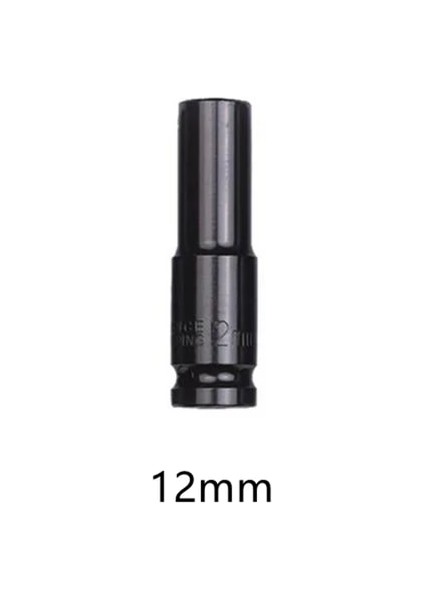 12MM 1/2 "sürücü Derin Darbe Anahtarı Soket Kafa Adaptörü Altıgen Altıgen Soket Kafa Kol Pnömatik Elektrik Anahtarı Matkap (Yurt Dışından)