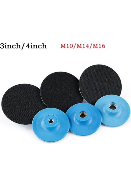 3 Inç M16 3/4 Inç Parlatma Pedi Zımpara Diski Destek Pedi Kendinden Yapışkanlı Disk Açılı Taşlama Tepsisi M10 M14 M16 Iplik Parlatma Diskleri (Yurt Dışından) modelleri