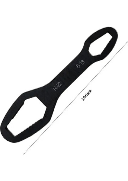 160MM 8-22MM Evrensel Torx Anahtarı Çift Kafalı Anahtar Kendinden Sıkma Ayarlanabilir Anahtar El Aracı Çok Fonksiyonlu Anahtar (Yurt Dışından)