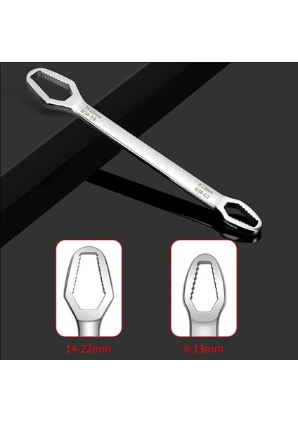 160MM 8-22MM Evrensel Torx Anahtarı Çift Kafalı Anahtar Kendinden Sıkma Ayarlanabilir Anahtar El Aracı Çok Fonksiyonlu Anahtar (Yurt Dışından) fırsatları