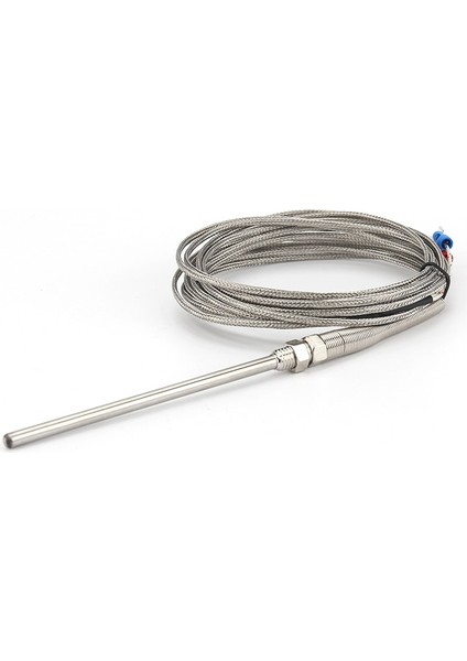 Tel 3m K Tipi Termokupl Paslanmaz Çelik Prob Termokupl 100MM 1m 2m 3m 4m Kablo Uzunluğu, Termokupl 0 ~ 400C Sıcaklık Sensörü (Yurt Dışından)