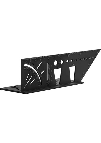 Abs Marangoz Hattı Kare Ölçüm Cetveli 45 Derece 90 Derece Çizgi Cetvel 3D Açı Kırlangıç Şekli Cetvel Ev Dıywoodworking Araçları (Yurt Dışından)