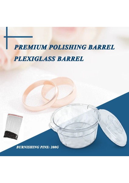 100G Iğne JH-185 Parlatma Makinesi Elektrikli Manyetik Tumbler Çapak Alma ve Pah Kırma Taşlama 2000 Rpm Dıy Takı Yapımı Araçları (Yurt Dışından)