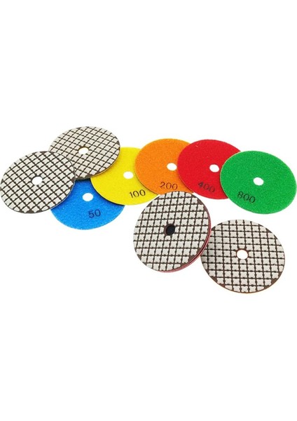 50 1 Adet 4 Inç Elmas Parlatma Pedi Kuru 100MM Esnek Taşlama Diski 50/100/200/400/800/1500/3000 Grit Granit Parlatma Araçları (Yurt Dışından) fiyatları