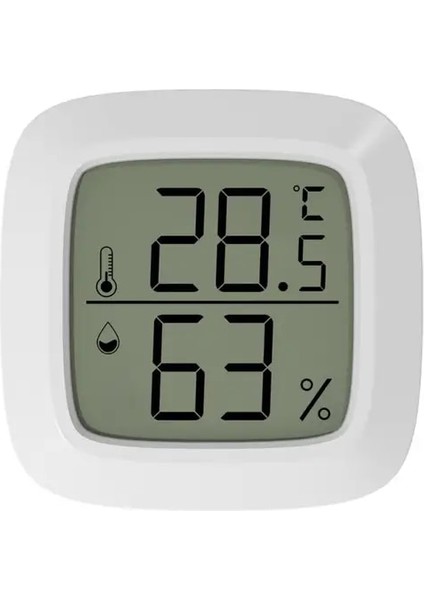D Kapalı Mini Termometre Higrometre Oturma Odası LCD Dijital Sıcaklık Nem Ölçer Sensörü Hava Istasyonu Ölçer Aracı (Yurt Dışından)