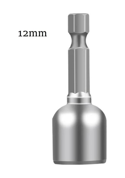 12MM 6-13MM Darbe Soket Manyetik Somun Tornavida 1/4 "hex Shank Elektrikli Matkap Ucu Soket Altıgen Anahtarı El Aracı (Yurt Dışından)