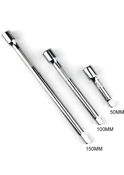 100MM 1/4 Sürücü Cırcır Soket Genişletici El Aletleri 50/100/150MM Uzun Uzatma Çubuğu Uzatma Çubuğu/sürgülü Çubuk/kare Çubuk ile Maç (Yurt Dışından)