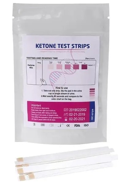 100 Adet 1 Takım 100 Adet Urs-1k Test Şeritleri Keton Reaktifi Test Idrar Anti-Vc Idrar Tahlili Ev Ketoz Testleri Analizi Profesyonel Hızlı (Yurt Dışından)