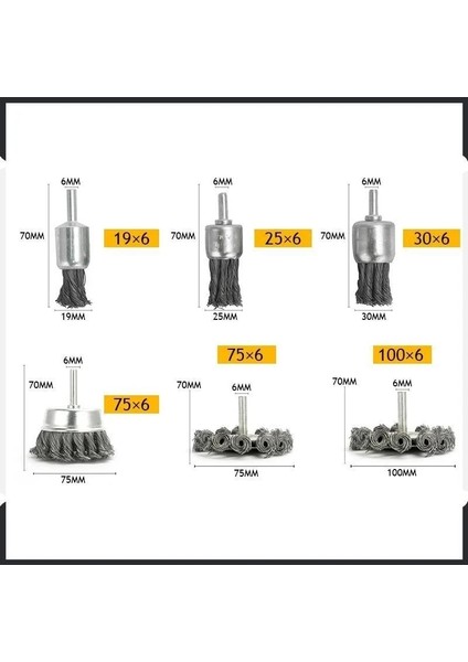 Düz 75X6MM Lonbor Pas Temizleme Parlatma Araçları Paslanmaz Çelik Tel Tekerlek Fırçaları Açı Öğütücü Gadget Döner Aracı Parlatma Fırçası Dropship (Yurt Dışından) modelleri