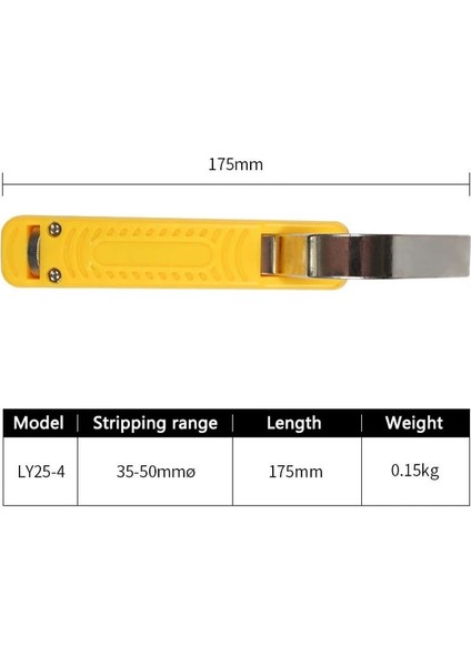 LY25-4 Kablo Sıyırma Telleri ve Yalıtım Katmanı Şeridi Çıkarma Kaplama Bıçağı Striptizci Tel Koaksiyel Mini Alet Peel Pvc LY25-1 (Yurt Dışından)