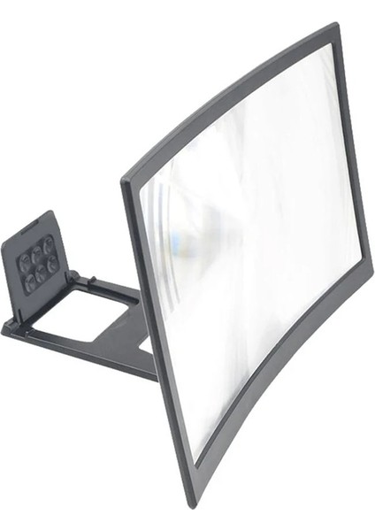 8 Inç 12/8 Inç Cep Telefonu Kavisli Ekran Amplifikatör Hd 3D Video Cep Telefonu Büyüteç Stand Braketi Telefon Katlanabilir Tutucu (Yurt Dışından) modelleri