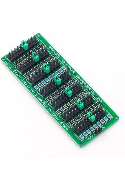 Mavi 0.1R-9999999R Programlanabilir Direnç Direnç Devre Kartı Modülü Yüksek Hassasiyetli 1/2W 1% 8-Segment Jumper Kapakları 0.1-9999999 Ohm (Yurt Dışından) indirimleri