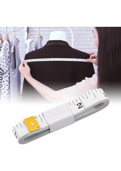 Gösterildiği Gibi 1.5 M/60 Inç Vücut Ölçme Ölçü Cetveli Terzilik Vücut Ölçme Cetveli Terzi Bandı Santimetre Metre Mezura (Yurt Dışından) modelleri