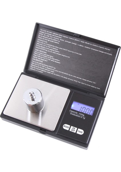 Dijital 500G 0.1g Yüksek Hassasiyetli Gram Ölçeği Elektrikli LCD Ekran Takı Ölçeği (Yurt Dışından)