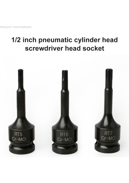 Rt7 1 Adet Yıldız Torx Bit 1/2 Sürücü Soket Adaptörü 78MM Pnömatik Silindir Kafası Cıvata Kol Elektrikli Darbeli Anahtar Tornavida Uçları Aracı (Yurt Dışından)