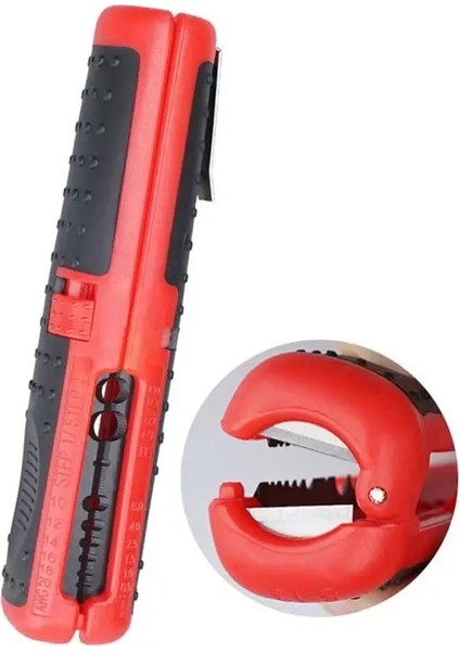 B-Kırmızı Otomatik Tel Stripper Kelepçe ile Taşınabilir Elektrikli Tel Sıyırma Aracı Kesici Pense RG59 Rg6 Koaksiyel Kablo Striptizci El Aleti (Yurt Dışından) indirimleri