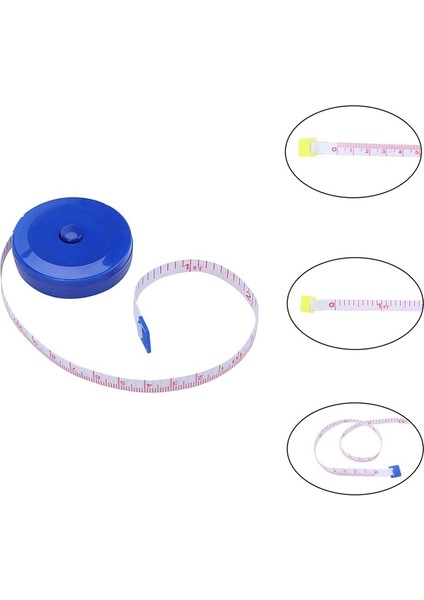 150 cm Mini Mezura Geri Çekilebilir Metrik Kemer Renkli Taşınabilir Cetvel Santimetre Inç Çocuk Yükseklik Cetvel (Yurt Dışından)