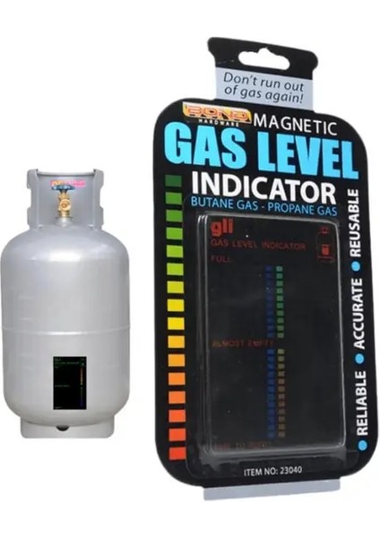 1 Adet Gaz Seviyesi Göstergesi Propan Bütan Lpg Yakıt Gaz Tankı Seviye Göstergesi Karavan Şişe Sıcaklık Ölçüm Çubuğu Manyetik Ölçer (Yurt Dışından)