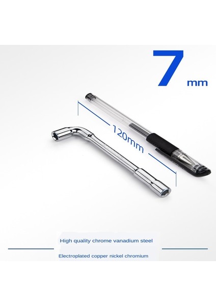 7mm L Şeklinde Boru Lokma Anahtar Araba Tamir Alet Seti 6-19MM Şekilli Altıgen Anahtar El Aleti Seti Anahtarları Araba Alet Seti (Yurt Dışından)