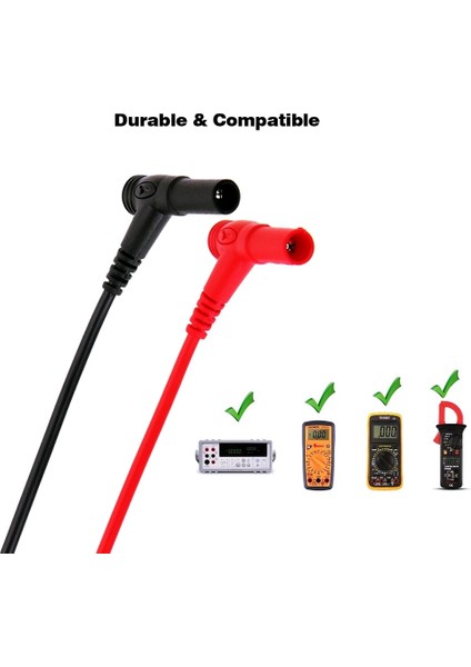20A Klipsiz 1000V 20A 10A Evrensel Multimetre Probu Test Uçları Dijital Multimetre Feelers Multimetre Tel Kablo Kalem Ucu (Yurt Dışından) fırsatları