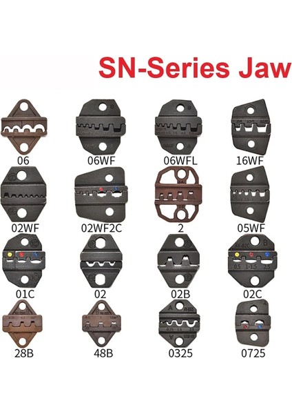 Birini Seçin C Sn Sıkma Pensesi Çeneli Fiş Borusu Dupont Yalıtımlı Yalıtımsız Terminaller 28B SN-48B Çene Adaptörü Sıkma Aleti Değiştirilebilir Kalıplar (Yurt Dışından) modelleri