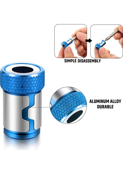 Ph2 ile 1/4" Manyetik Halka Metal Tornavida Ucu 6.35MM Shank Için Korozyon Önleyici Matkap Ucu Mıknatıs Güçlü Halka (Yurt Dışından) modelleri