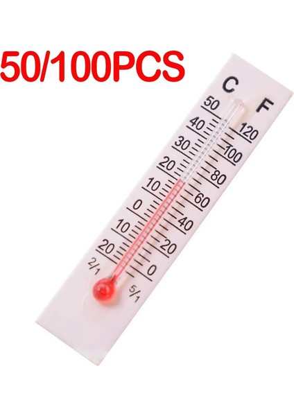 100 Adet 5X1CM Ev Ortamı Termometre Yaratıcı Mini Karton Dijital Termometre Ev Mutfak Için Dış Sıcaklık Sensörü (Yurt Dışından)