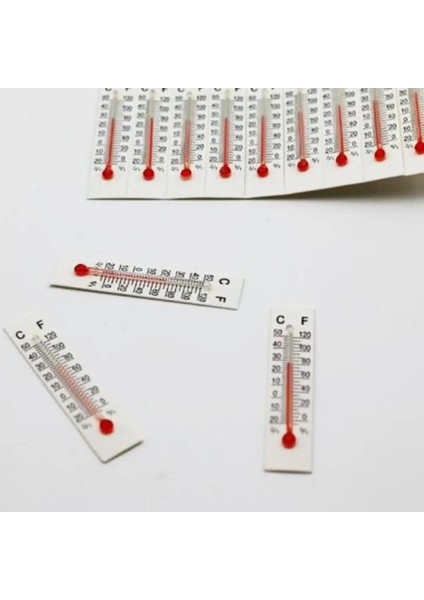 100 Adet 5X1CM Ev Ortamı Termometre Yaratıcı Mini Karton Dijital Termometre Ev Mutfak Için Dış Sıcaklık Sensörü (Yurt Dışından)