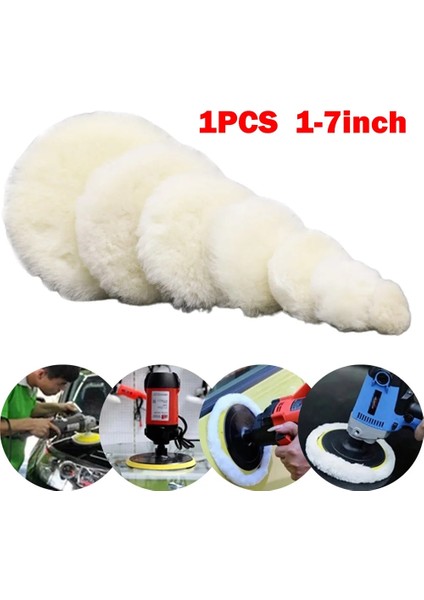 4 Inç 1 Adet Yün Parlatma Pedi Ağda Parlatma Pedi Disk 1/2/3/4/5/6/7 Inç Tekerlek Araba Parlatma Bakım Araçları Tampon Parlatıcı Aksesuarları (Yurt Dışından)