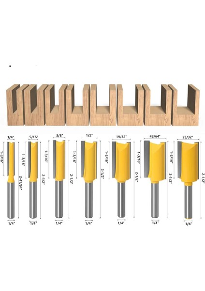 07 1 Adet 1/4 "6.35MM Shank Freze Kesicisi Ahşap Oyma Düz Tungsten Karbür Tek Çift Flüt Yönlendirici Bit Ahşap Freze Kesicisi (Yurt Dışından) modelleri