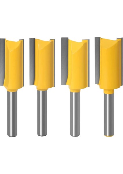 07 1 Adet 1/4 "6.35MM Shank Freze Kesicisi Ahşap Oyma Düz Tungsten Karbür Tek Çift Flüt Yönlendirici Bit Ahşap Freze Kesicisi (Yurt Dışından) indirimleri