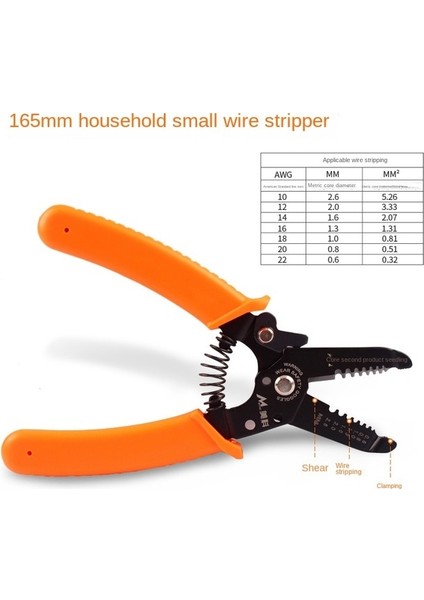 165MM 175MM Sıyırma Sıkma Pensesi Tel Striptizci Çok Fonksiyonlu Halka Crimper Elektrikçi Soyma Ağ Kablosu Striptizci Araçları (Yurt Dışından)