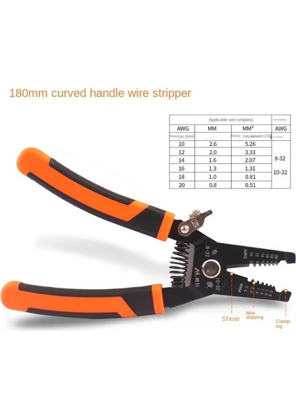 165MM 175MM Sıyırma Sıkma Pensesi Tel Striptizci Çok Fonksiyonlu Halka Crimper Elektrikçi Soyma Ağ Kablosu Striptizci Araçları (Yurt Dışından) indirimleri