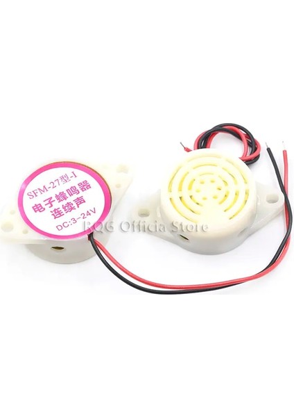 Sürekli Ses 1 95DB Alarm Yüksek Desibel Dc 3-24V 12V Elektronik Buzzer Bip Alarmı Aralıklı Sürekli Bip Arduino Için Araba Van Sfm-27 (Yurt Dışından)