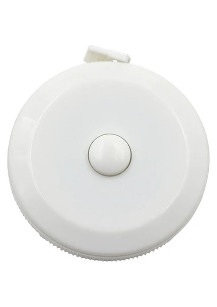 Beyaz Cep Plastik Yuvarlak Mezura Tapeline Mezura Cetvel Dikiş Aracı Mini 1.5 M Gadget Cetvel Bant (Yurt Dışından)