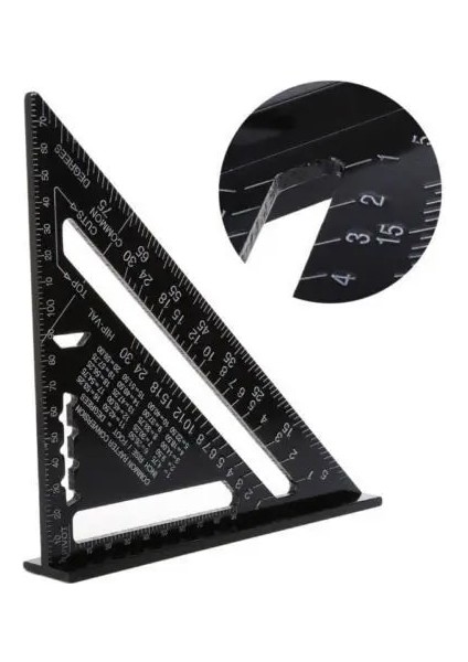 7 Inç Şerit 7 ''/12" Üçgen Cetvel Açı Iletki Ağaç Işleme Gönye Hız Kare Ölçme Cetveli Bina Ölçme Marangoz Aletleri (Yurt Dışından) indirimleri