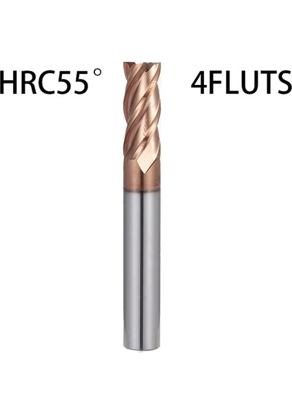 D4XD4X50 HRC55 4fluts Kakarot Cnc Karbür Frezeler 2 3 4 Flüt Tungsten Makinesi Freze Kesici Aletler Metal Anahtar Koltuk Yüz Yönlendirici Bit HRC50 55 65 Değirmen (Yurt Dışından)