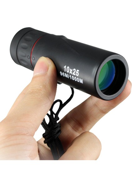 Siyah 10X25 Hd Monoküler Profesyonel Teleskop Daul Odak Yeşil Film Cep Spyglass Avcılık Için Yüksek Kaliteli Turizm Kapsamı (Yurt Dışından) fiyatları