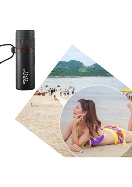 Siyah 10X25 Hd Monoküler Profesyonel Teleskop Daul Odak Yeşil Film Cep Spyglass Avcılık Için Yüksek Kaliteli Turizm Kapsamı (Yurt Dışından) fırsatları