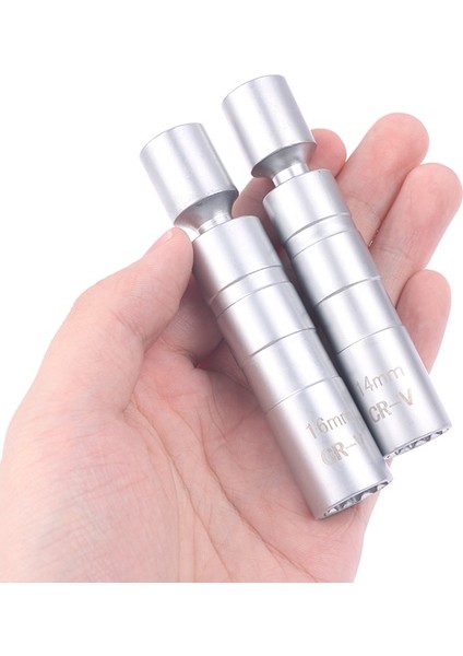 B Lokma Anahtarı Manyetik 12 Açı Tamir Sökme Ince Duvar 3/8 "sürücü Soketleri 14/16MM Buji (Yurt Dışından) fırsatları