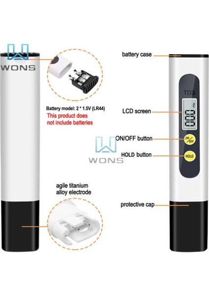 Siyah Tds Su Kalitesi Test Kalemi Su Kalitesi Analizörü Yüksek Hassasiyetli Kalem Su Test Cihazı Tds Ph Ölçer 0-14 Ph LCD Ppm Test Cihazı Akvaryum (Yurt Dışından) modelleri