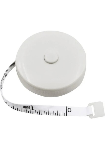 Wtb 150 cm Mini Bant Metre Bant Terzi Cetvel Anahtarlık Ölçüm Bandı Giyim Boyutu Otomatik Geri Çekilebilir Yumuşak Cetvel Ölçüm Aracı (Yurt Dışından)