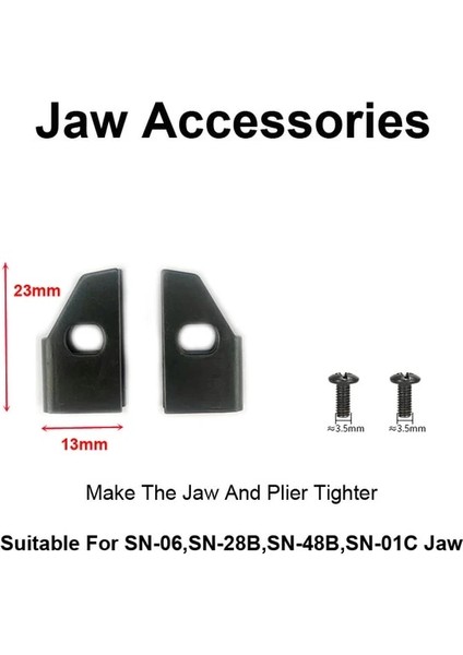 Birini Seçin Çene Adaptörü Sn Sıkma Pensesi Çeneler Fiş Borusu Dupont Yalıtımlı Yalıtımsız Terminaller 28B SN-48B Çene Adaptörü Sıkma Aleti Değiştirilebilir Kalıplar (Yurt Dışından)